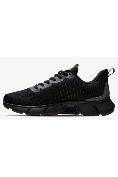 Lescon Black Meru Flex Men's Sports Shoes