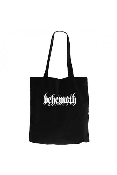 Z zepplin Behemoth Classic Logo Black Zippered Cloth Bag Gabardine