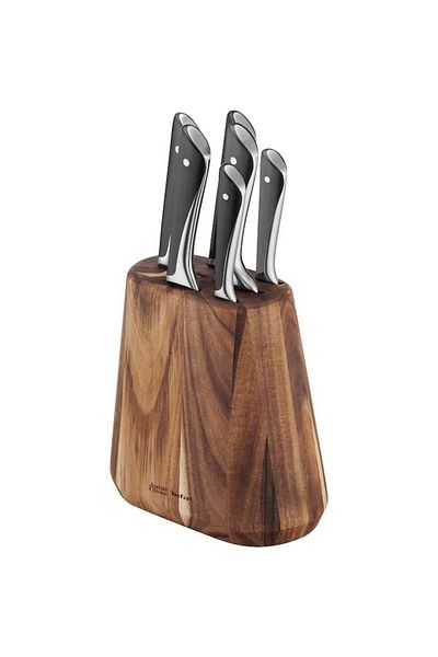 TEFAL Tefal Jamie Oliver knife set, 7 pieces, black/brown
