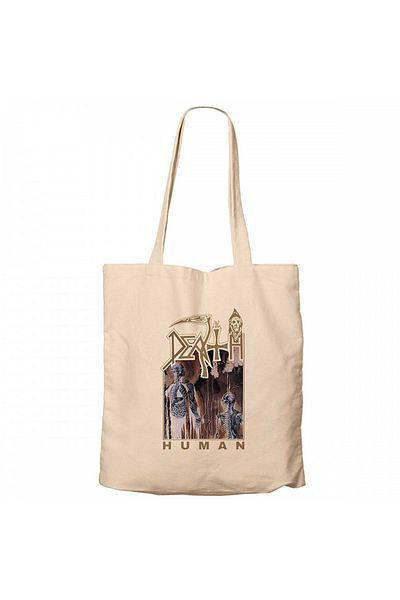 Z zepplin Death Human 2 Cream Zippered Cloth Bag Gabardine