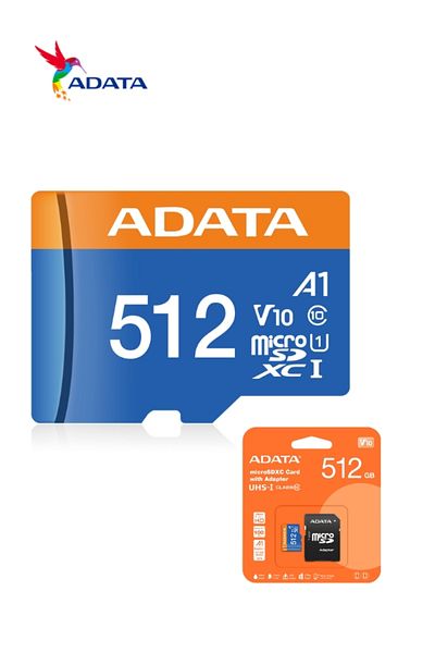 Adata Premier Memory Card MicroSDHC/SDXC UHS-I Class 10 V10 A1 with Adapter | Waterproof, Shockproof