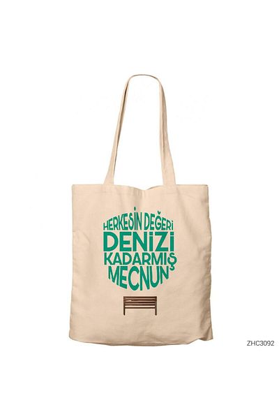 Z zepplin Toată lumea este valoare pentru noi, sac de pânză cu fermoar cremă Gabardine
