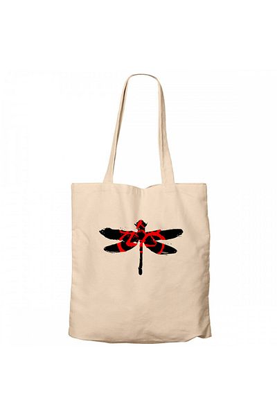 Z zepplin Coheed and Cambria Butterfly 2 Cream Zippered Cloth Bag Gabardine