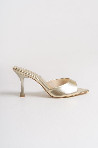 LDR Women's Pointed Toe Heeled Slippers