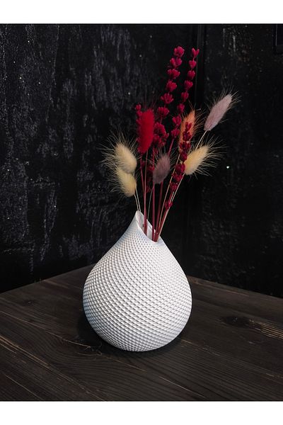 ÇINARASYADAHOME Drop Design Vase Decorative Object Figurine 13 cm