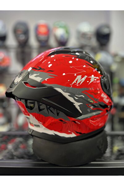 MT Helmets Stinger 2 Ardent C5 Kask şeffaf vizör ile geliyor