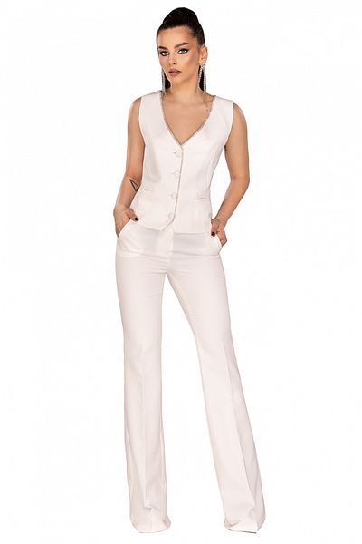 Atmosphere Fashion White flared pants