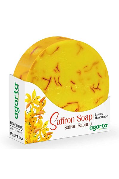 MBB ETİCARET Agarta Flower and Fruit Garden Soap 150 Gr Saffron