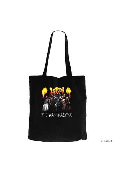 Z zepplin Lordi the Arockalypse Hard Rock Hallelujah Black Zipper Cloth Bag Gabardine
