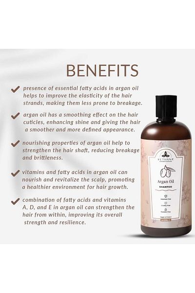 Kethana Argan Oil Shampoo| 400 ml| All Hair Types