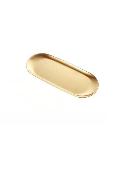 OEM Oval Tray, Gold, 23 cm