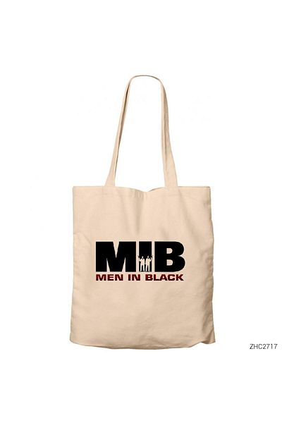 Z zepplin Men in Black Logo - 3 Cream Zippered Cloth Bag Gabardine