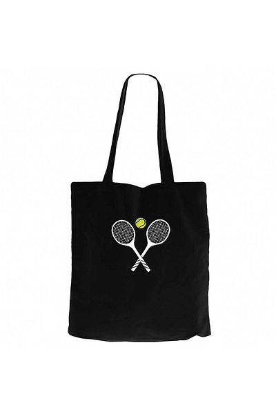 Z zepplin Tennis Rackets Black Zippered Cloth Bag Gabardine