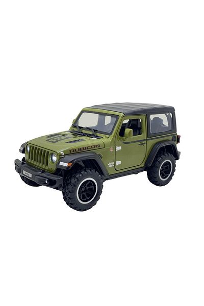 BaoBao Jeep Wrangler Rubicon Military Green 1:24 scale model with realistic details – BAOBAO