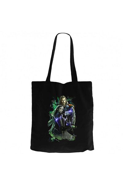 Z zepplin Thor Calor Black Zippered Cloth Bag Gabardine