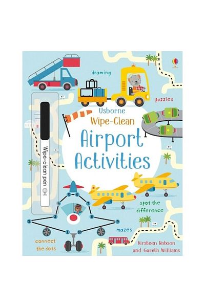 Usborne Wipe-clean airport activities, 3 ani+, Usborne