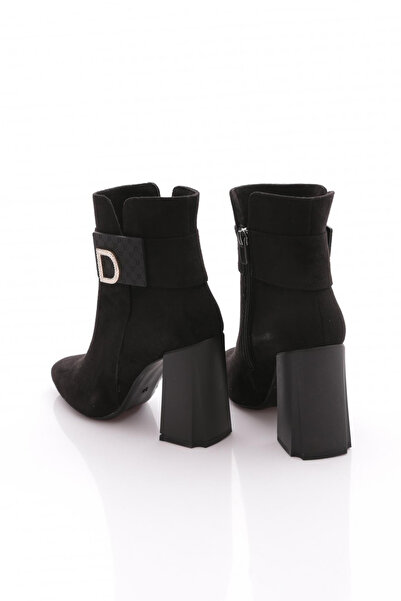 DGN 214 Kadin Aksesuarli Topuklu Bot