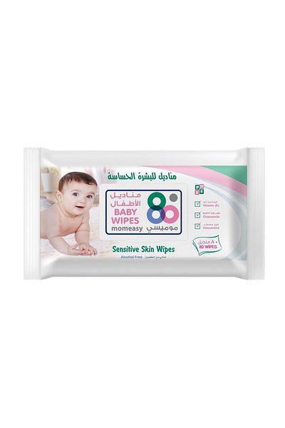 Generic Momeasy Sensitive Skin Baby Wipes 80pcs