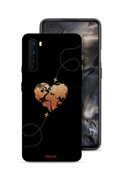 Tolwak غطاء حماية لهاتف OnePlus Nord بتصميم طائرات تلامس القلب