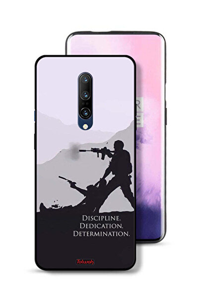 Tolwak غطاء حماية لهاتف OnePlus 7 Pro بتصميم "الانضباط والتفاني والتصميم"