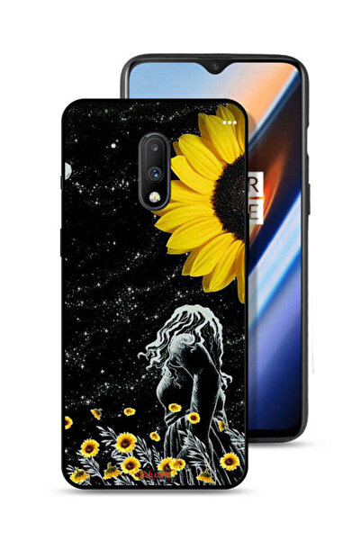 Tolwak غطاء حماية لهاتف OnePlus 7 بتصميم فتاة تنظر إلى فن القمر