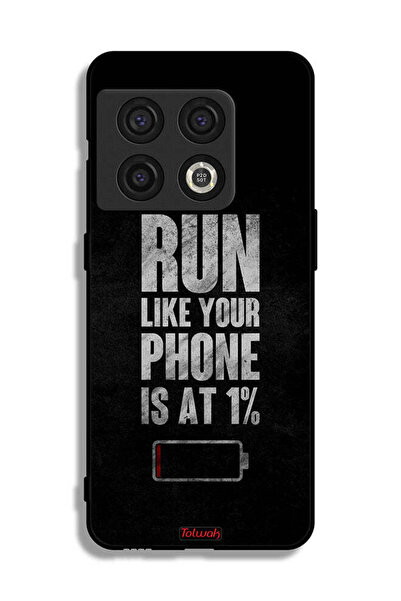 Tolwak OnePlus 10 Pro 5G Protective Case Cover Run Like Your Phone Is At 1 Percent