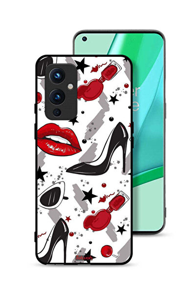 Tolwak غطاء حماية لهاتف OnePlus 9 5G برسومات أحمر الشفاه والأحذية