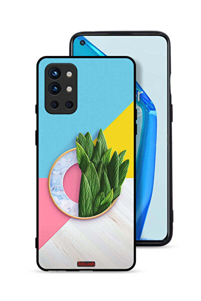 Tolwak غطاء حماية لهاتف OnePlus 9R 5G بنمط أوراق تجريدية