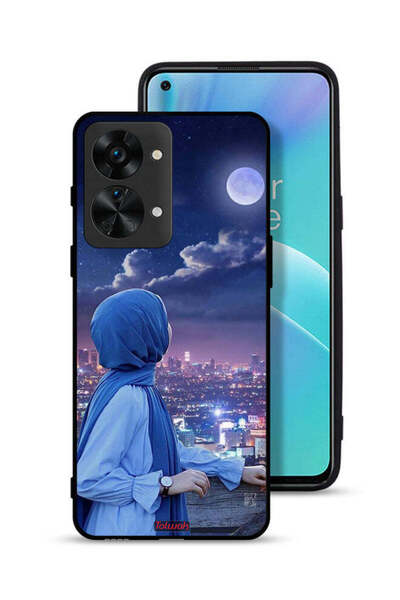 Tolwak OnePlus Nord 2T 5G Protective Case Cover Looking At Moon Hijab Girl