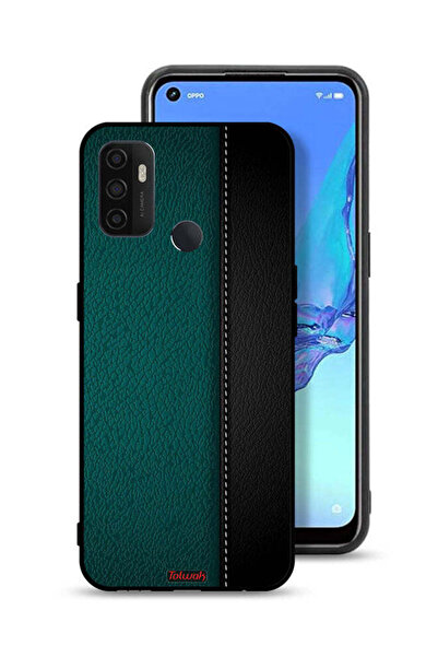 Tolwak غطاء حماية جلدي بنمط لهاتف Oppo A53s