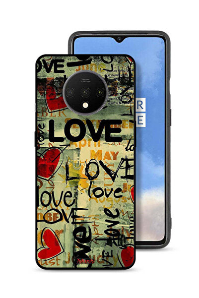 Tolwak OnePlus 7T Protective Case Cover Love Tags