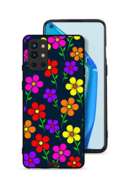 Tolwak OnePlus 9R 5G Protective Case Cover Colorful Flowers