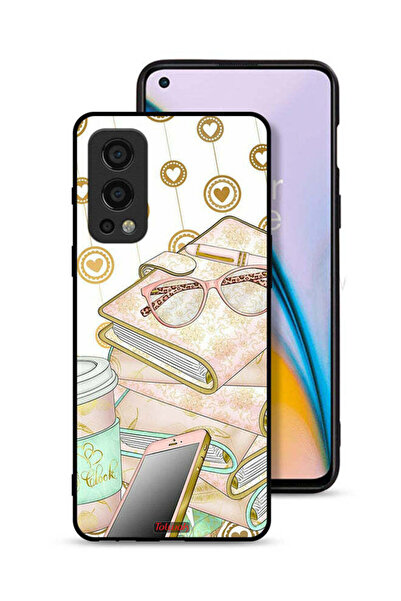 Tolwak غطاء حماية لهاتف OnePlus Nord 2 5G بتصميم نظارات على الكتب