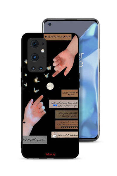 Tolwak غطاء حماية لهاتف OnePlus 9 Pro 5G بعبارات عربية وأيدي ملامسة