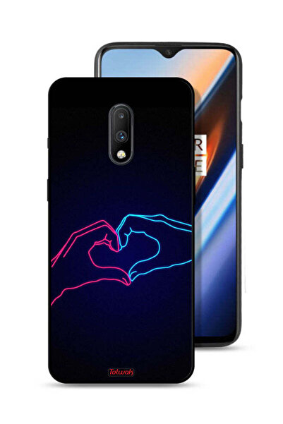 Tolwak غطاء حماية لهاتف OnePlus 7 بتصميم يد تلامس القلب