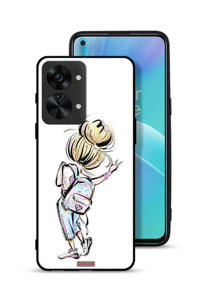 Tolwak غطاء حماية لهاتف OnePlus Nord 2T 5G برسومات فتاة العودة إلى المدرسة