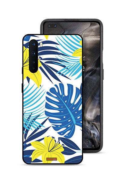 Tolwak غطاء حماية لهاتف OnePlus Nord برسومات الريش والزهور