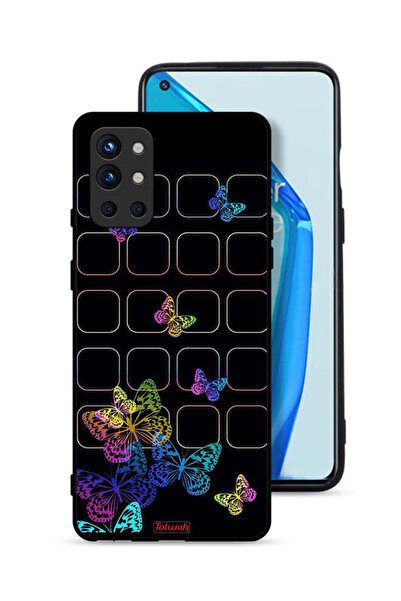 Tolwak OnePlus 9R 5G Protective Case Cover Colorful Butterflies