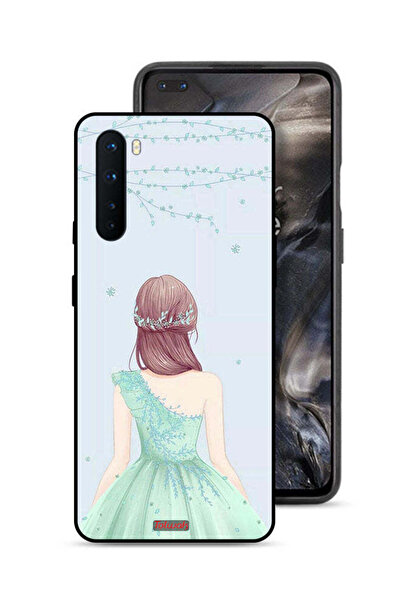 Tolwak غطاء حماية لهاتف OnePlus Nord - فتاة لطيفة ترتدي فستانًا زهريًا