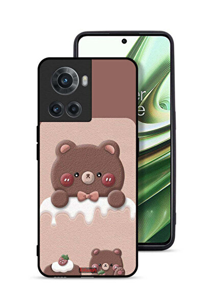 Tolwak غطاء حماية لهاتف OnePlus 10R 5G بتصميم دب الفراولة