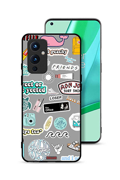 Tolwak غطاء حماية لهاتف OnePlus 9 5G بملصقات Good Vibes