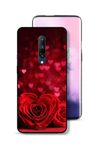 Tolwak غطاء حماية لهاتف OnePlus 7 Pro بتصميم زهور على شكل قلب وفن تجريدي