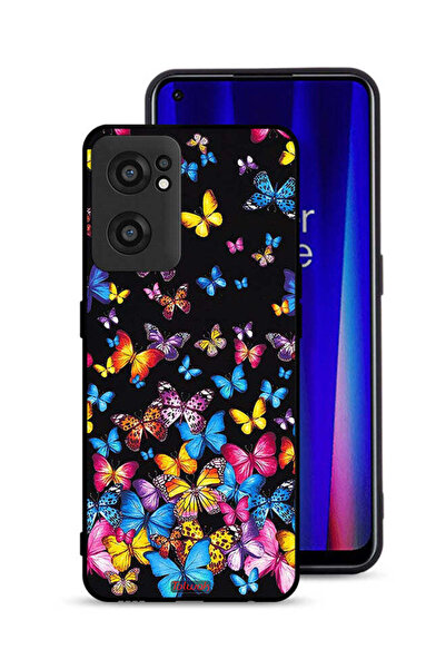 Tolwak OnePlus Nord CE 2 5G Protective Case Cover Colorful Butterflies