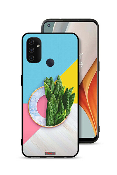 Tolwak غطاء حماية لهاتف OnePlus Nord N100 بنقشة أوراق تجريدية