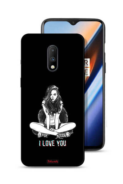 Tolwak غطاء حماية لهاتف OnePlus 7 مطبوع عليه عبارة "أحبك"