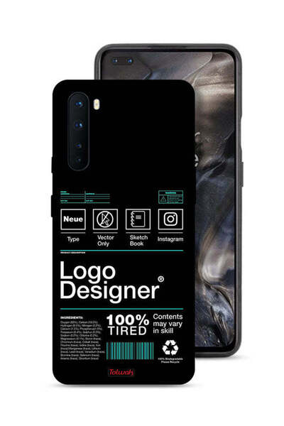 Tolwak OnePlus Nord Protective Case Cover Logo Designer Sticker