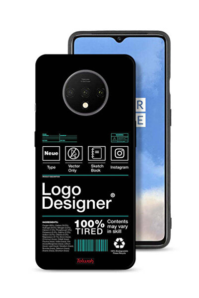 Tolwak OnePlus 7T Protective Case Cover Logo Designer Sticker