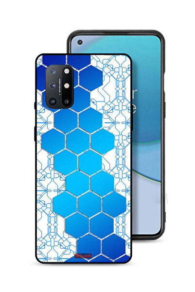 Tolwak غطاء حماية لهاتف OnePlus 8T Plus 5G بنمط شبكة أيقونات سداسية الشكل من ...