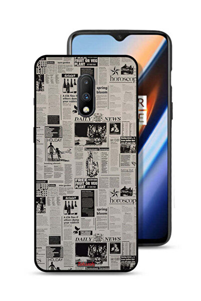 Tolwak OnePlus 7 Protective Case Cover Newspaper Recording