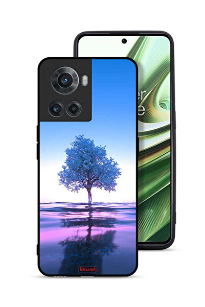 Tolwak غطاء حماية لهاتف OnePlus 10R 5G بتصميم شجرة نيون وانعكاس مائي وفن رقمي